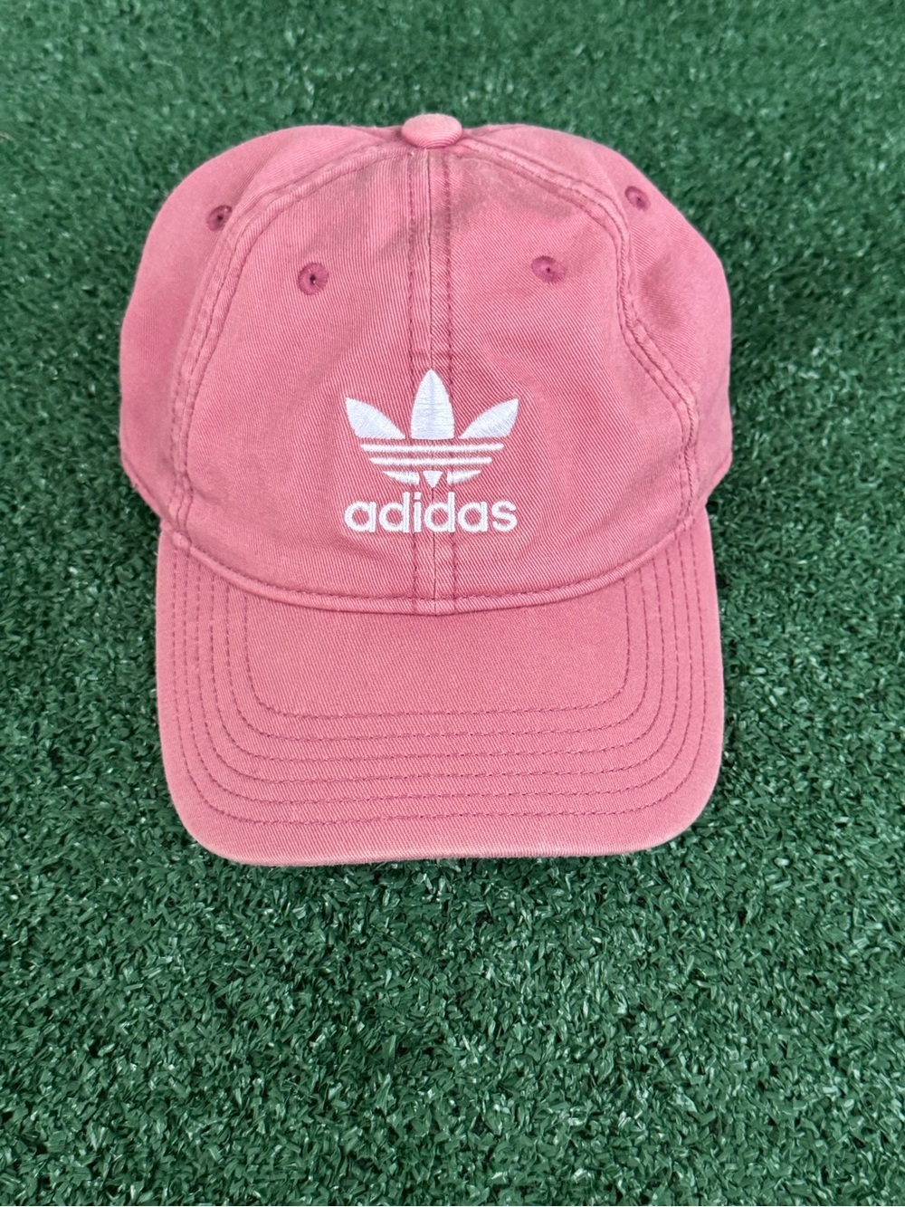 Adidas Originals Trefoil Pink Dad Hat Embroidered Logo Adjustable Women’s - Picture 4 of 5